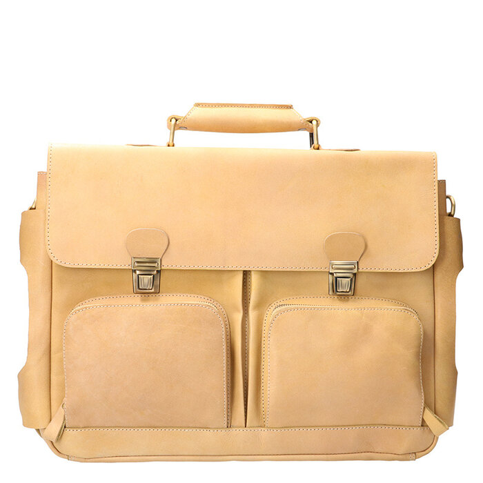 Orange Fire Luxe werktas tuigleer naturel