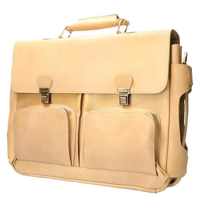 Orange Fire Luxe werktas tuigleer naturel