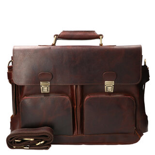 Orange Fire Luxe werktas tuigleer bruin