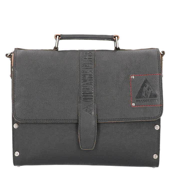 Orange Fire Tablet hand/schoudertas wood zwart