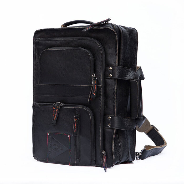 Orange Fire Laptop Rugtas/schoudertas Zwart