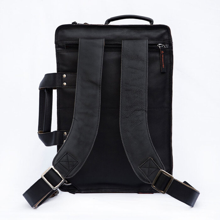 Orange Fire Laptop Rugtas/schoudertas Zwart