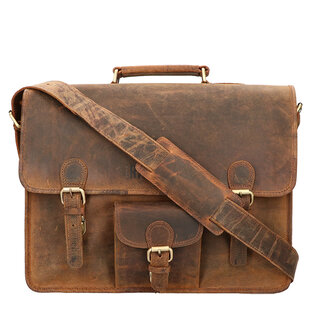 Orange Fire Rat Pack Messenger Overslag 2 vaks 15 inch Laptop tas