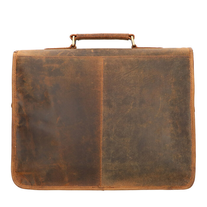 Orange Fire Rat Pack Messenger Overslag 2 vaks 15 inch Laptop tas