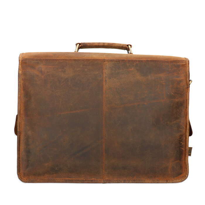 Orange Fire Rat Pack Messenger Overslag 2 vaks 17 inch Laptop tas