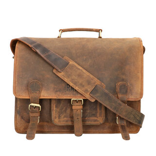 Orange Fire Rat Pack Messenger Overslag 2 vaks 15 inch Laptoptas