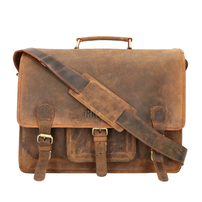 Orange Fire Rat Pack Messenger Overslag 2 vaks 15 inch Laptoptas