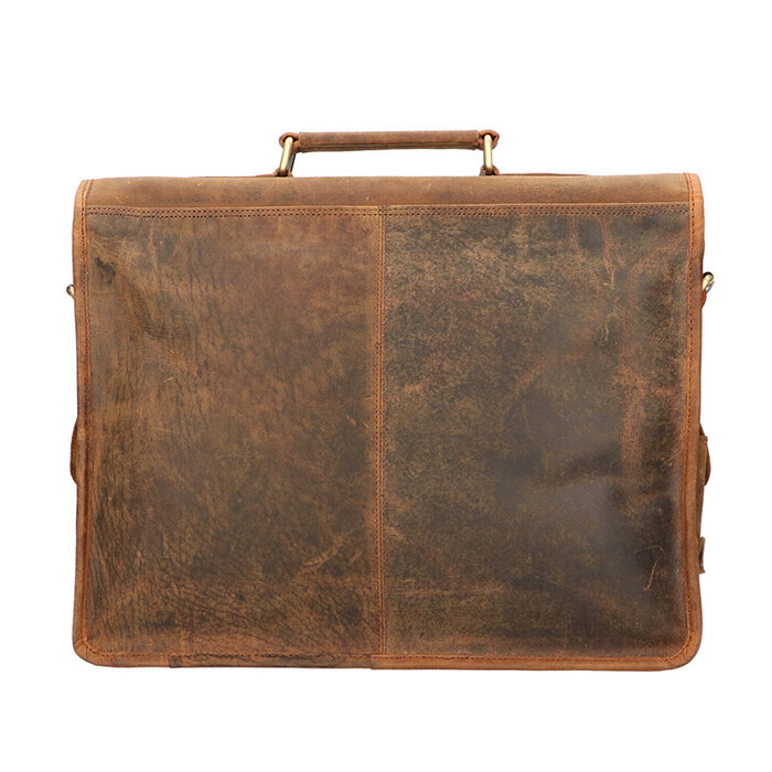 Orange Fire Rat Pack Messenger Overslag 2 vaks 15 inch Laptoptas