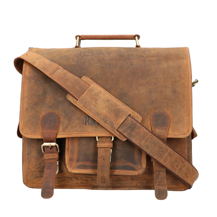 Orange Fire Rat Pack Messenger Overslag 2 vaks 13 inch Laptop tas