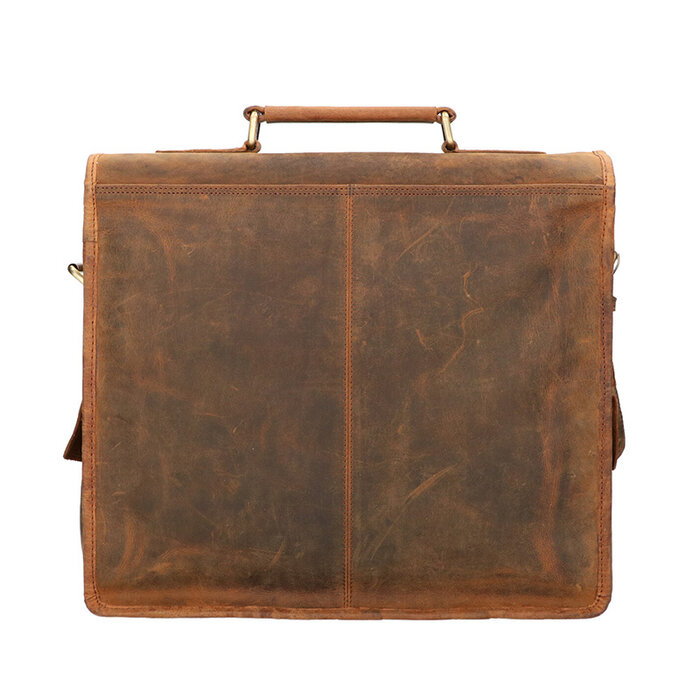 Orange Fire Rat Pack Messenger Overslag 2 vaks 13 inch Laptop tas