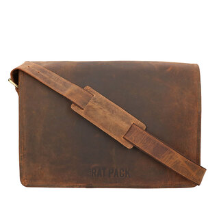 Orange Fire Rat Pack 1 vaks Messenger 15 inch Laptop tas