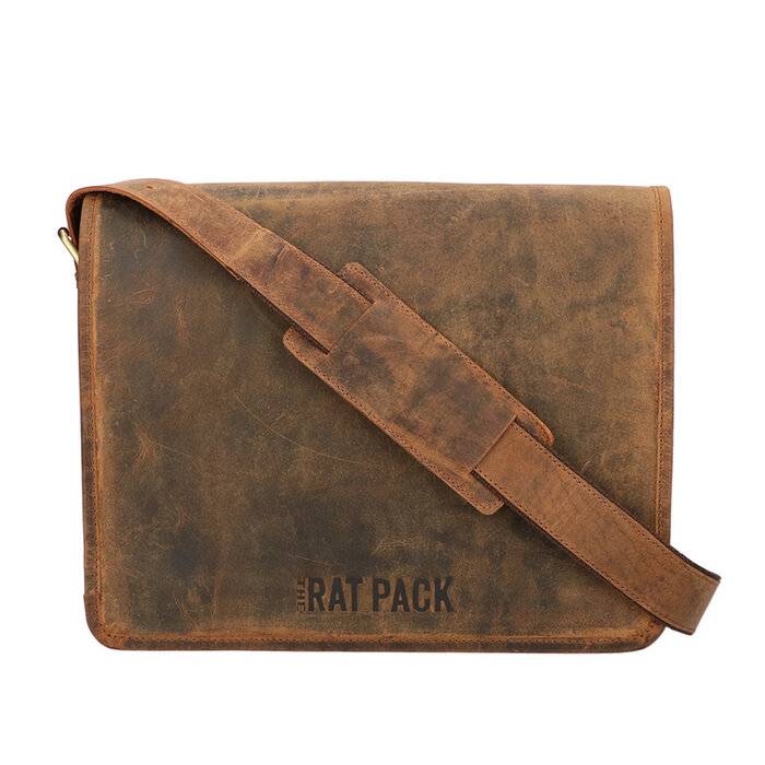 Orange Fire Rat Pack Messenger Overslag 13 inch Laptop tas