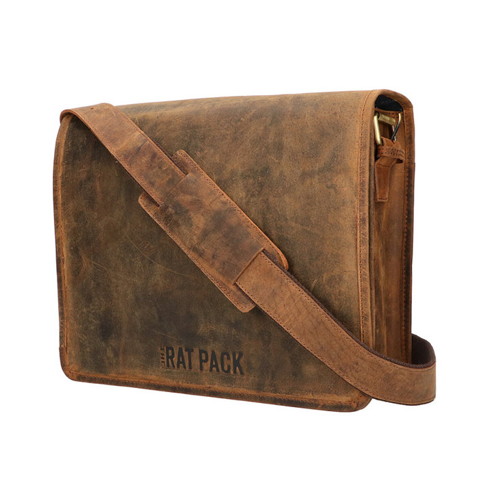 Orange Fire Rat Pack Messenger Overslag 13 inch Laptop tas