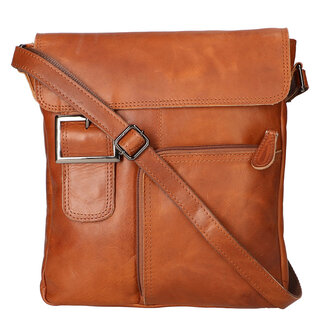 Leather Design Shoulder bag Natural