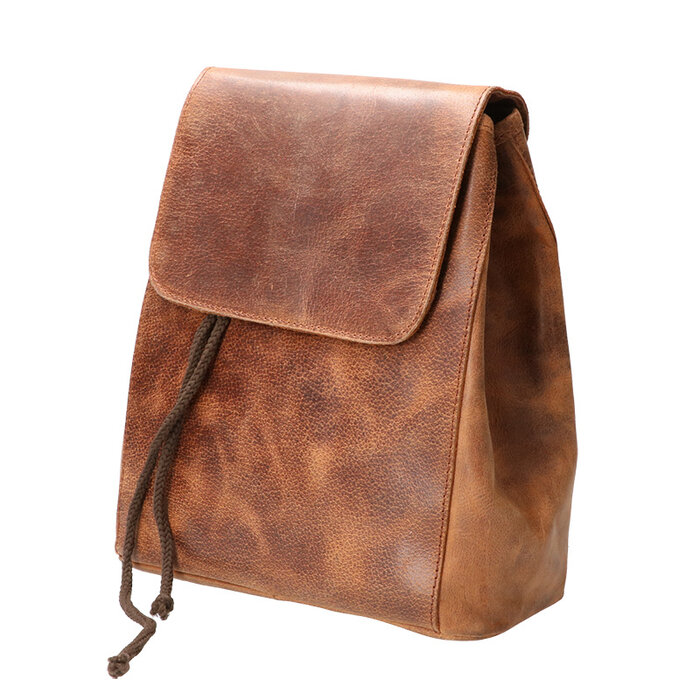 Leather Design Aantrek rugzak hunter