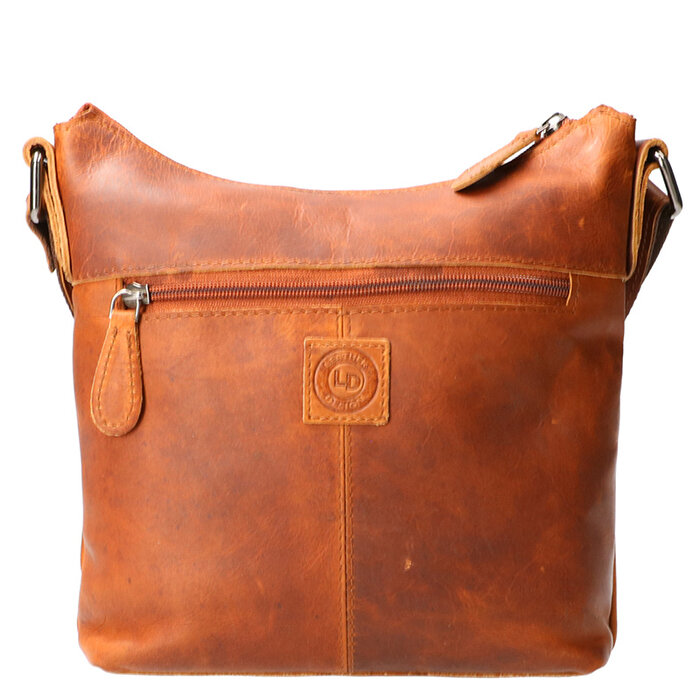 Leather Design Shoulder bag small natural