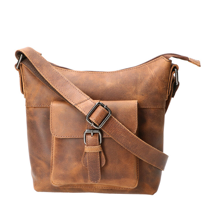 Leather Design Schoudertas hunter klein