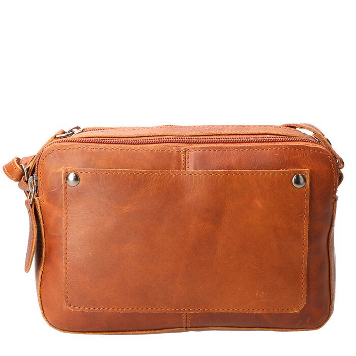 Leather Design Shoulder bag small natural