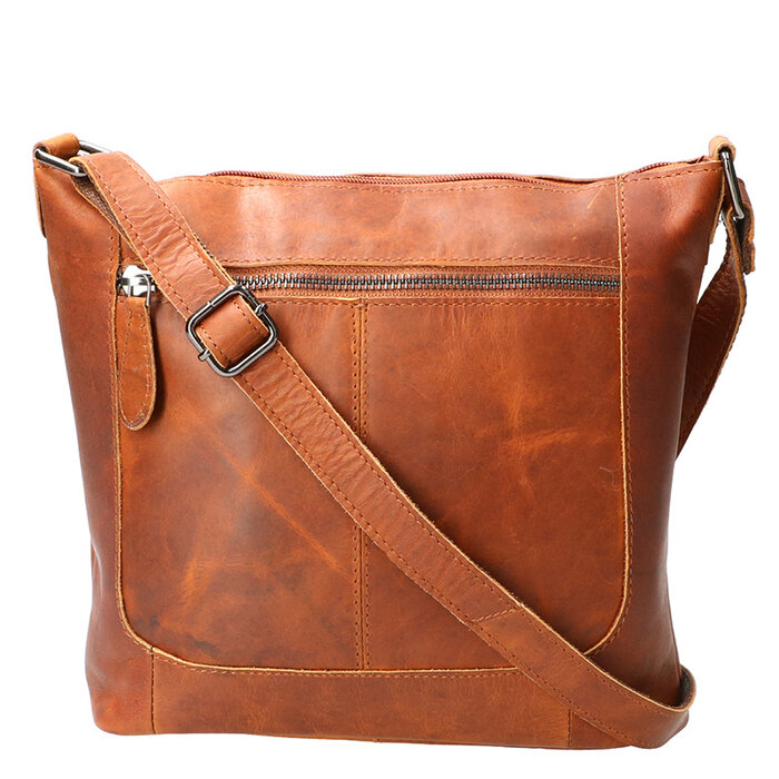 Leather Design Shoulder bag Natural