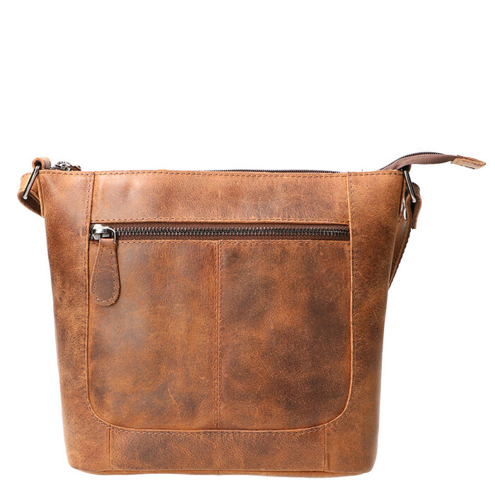 Leather Design Schoudertasje Hunter bruin
