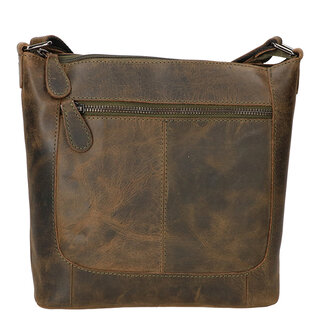 Leather Design Shoulder bag green