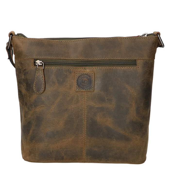 Leather Design Shoulder bag green