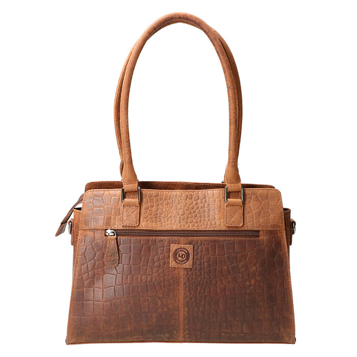 Leather Design Hand and shoulder bag Hunter croco