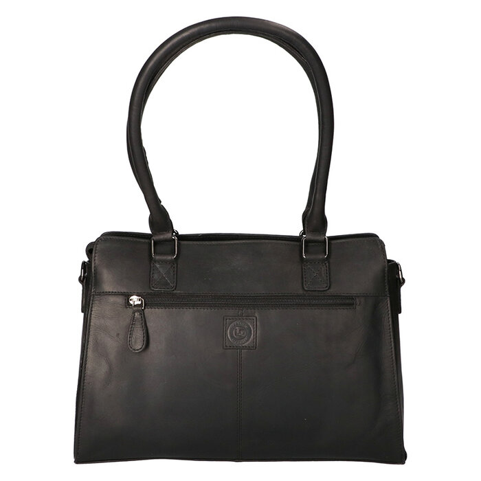 Leather Design Hand / Shoulder bag Black