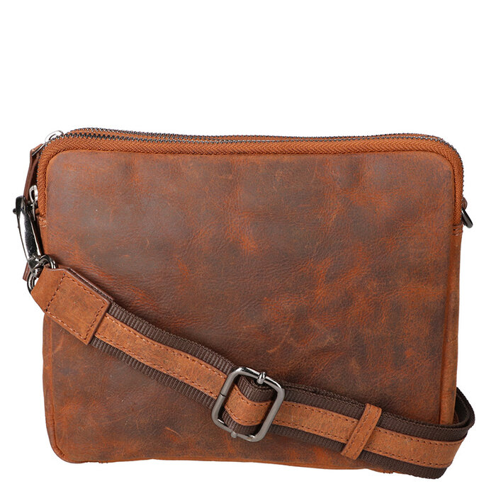Leather Design Zipper bag large