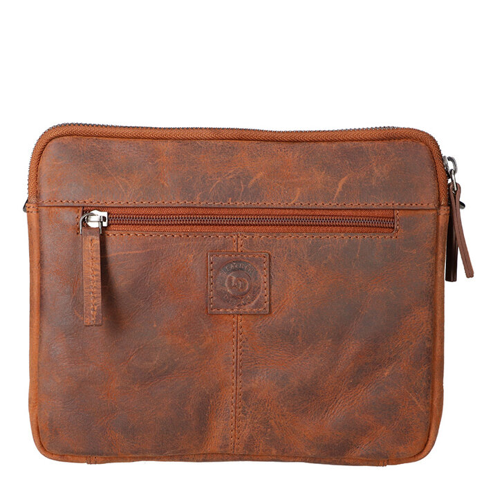 Leather Design Zipper bag large