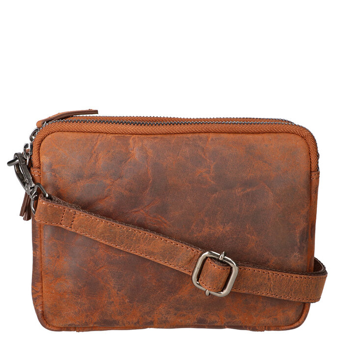 Leather Design Xanthe – Lederen Schoudertas met Rits
