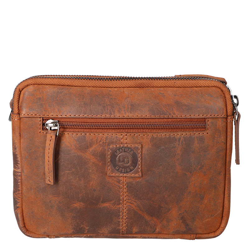 Leather Design Xanthe – Lederen Schoudertas met Rits