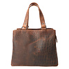 Ladies hand and shoulder bag hunter croco