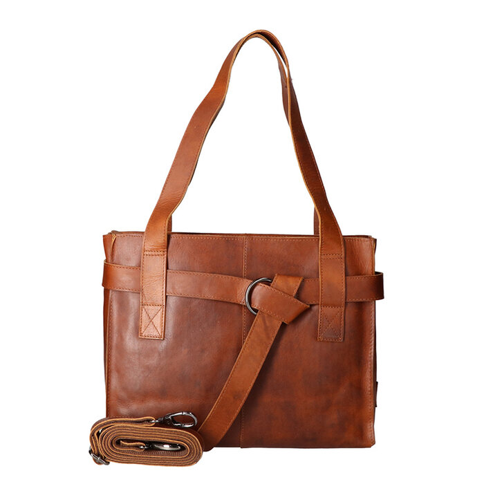 Leather Design Revival Ladies hand and shoulder bag natural