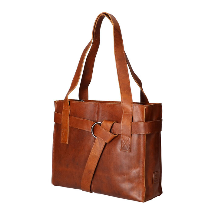 Leather Design Revival Ladies hand and shoulder bag natural