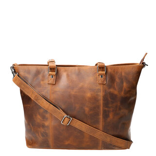 Leather Design Hand- en schouder werktas