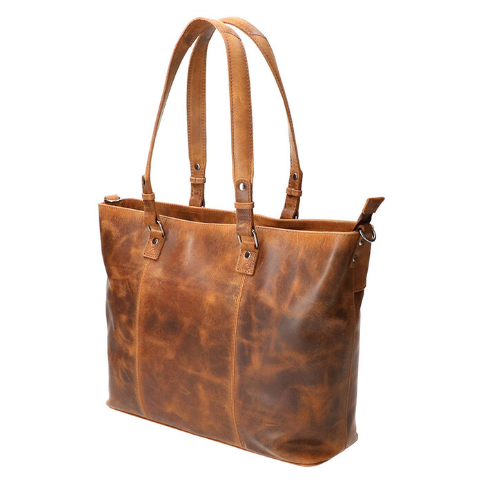 Leather Design Hand- en schouder werktas