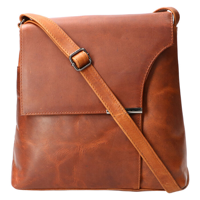 Leather Design Shoulder bag natural