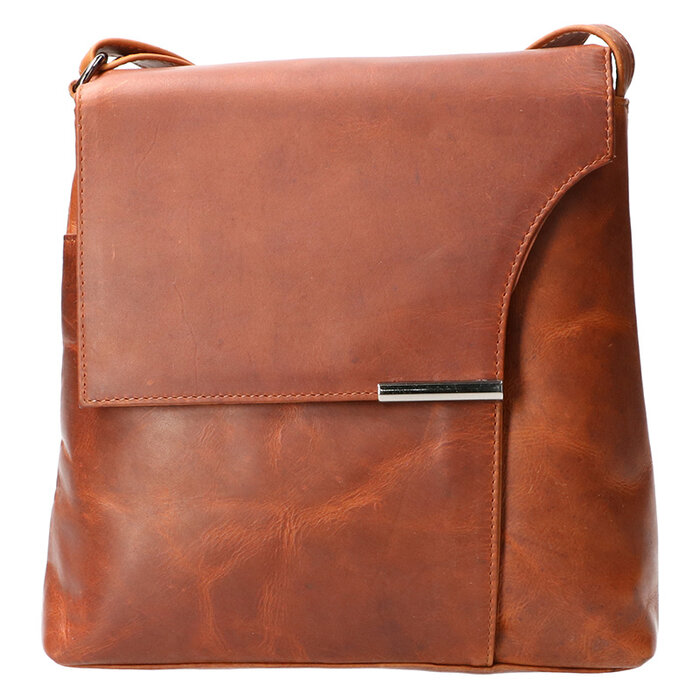 Leather Design Shoulder bag natural