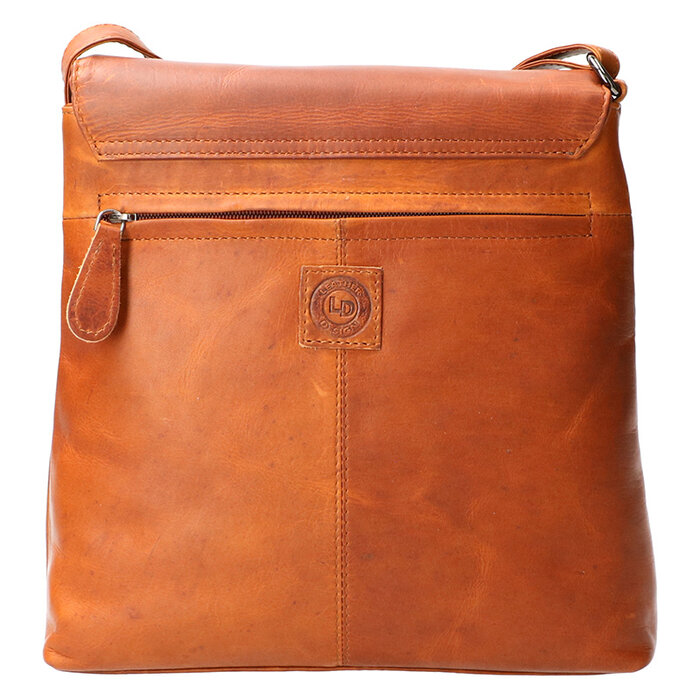 Leather Design Shoulder bag natural