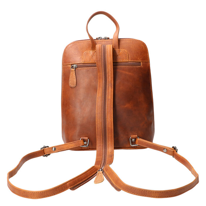 Leather Design Backpack natural