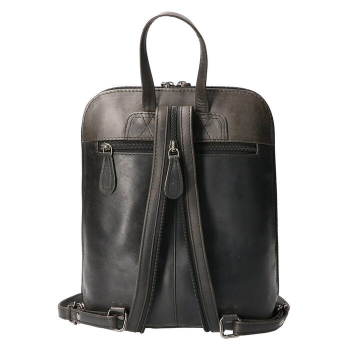 Leather Design Backpack Black