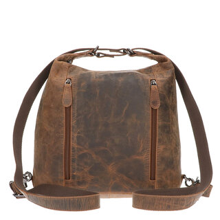 Leather Design Rugtas hunter bruin