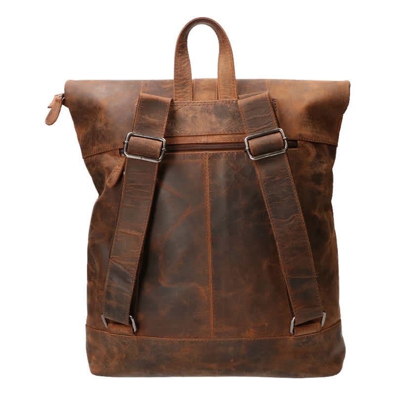 Leather Design Beatrice – Lederen Rolltop Rugtas