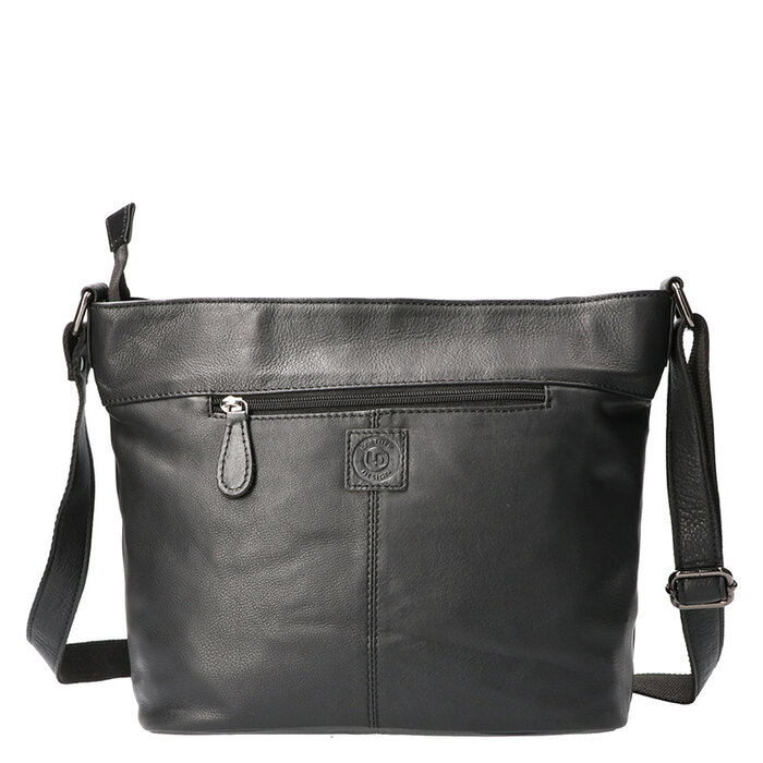 Leather Design Shoulder bag Black