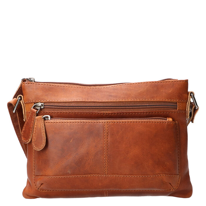 Leather Design Shoulder bag small natural