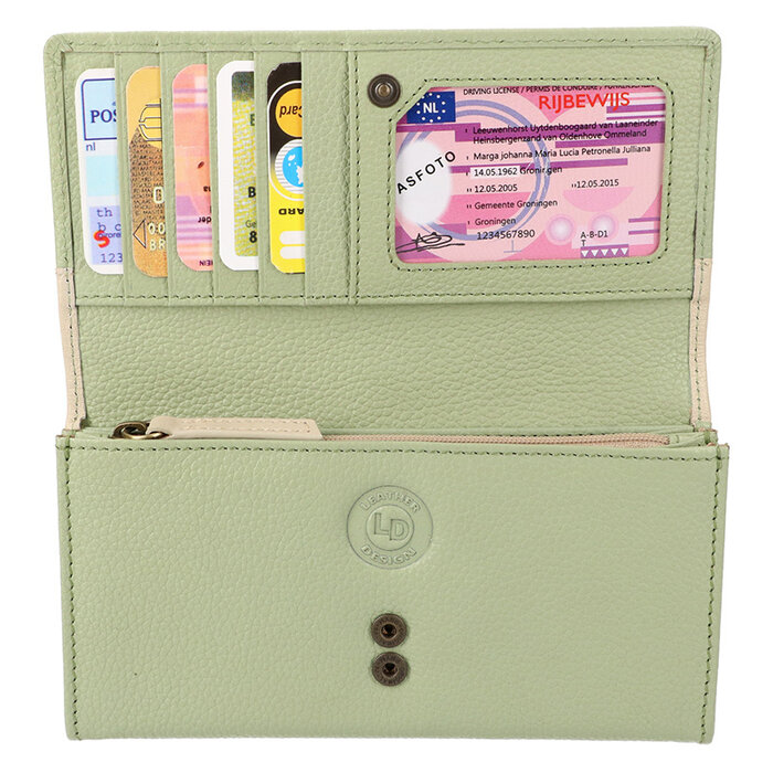 Leather Design Ladies wallet Jade