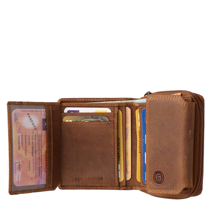 Ladies wallet with zipper hunter