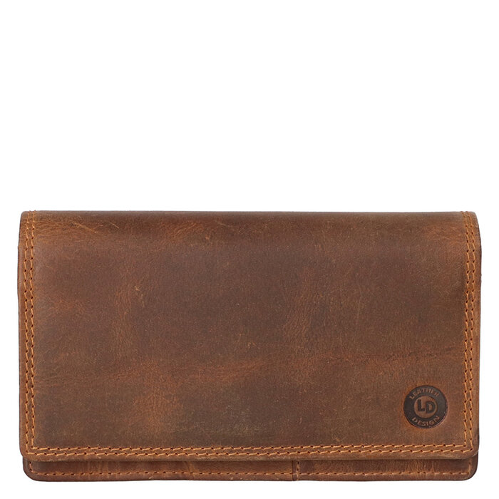 Leather Design Stacy – Dames Harmonica Portemonnee