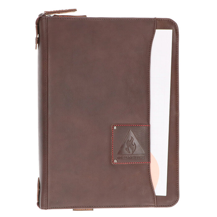 Orange Fire Schrijfmap D.Bruin